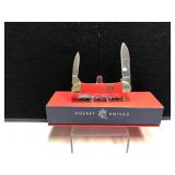 Queen Cutlery Canoe Red Synthetic Handle