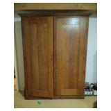 Tiger Oak Shelved Cabinet