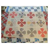 Patchwork Quilt Top - Arrows