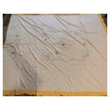 Cream Floral Top Sheet