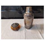 Silver Plated Cocktail Shaker/Trinket Box