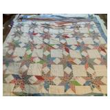 Patchwork Quilt Top - 8 Point Star