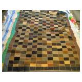 Patchwork Quilt Top - Dark