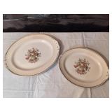 2 Homer Laughlin Eggshell Serving Platters