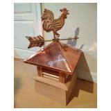 Cooper Top Cupola with Chicken Weather Vane