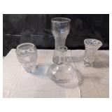 Decanter and Glass Vases