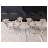 Indiana Glass Candle Holders