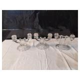 Indiana Glass Candle Holders