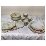 Floral Hand Painted Dish Set