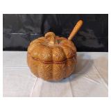 Fall Soup Tureen w/Lid & Spoon
