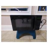 Small Counter Top Microwave w/ Paper Organizer