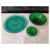 Green Glass Dishware