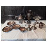 Assortment of Silver Plated Dishware