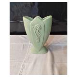 Lime Green Tulip Shaped Vase