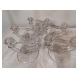 5 Indiana Glass Candle Holders