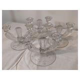 4 Art Deco Candle Holders