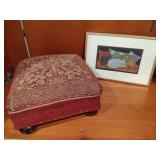 Small Ottoman and Picture