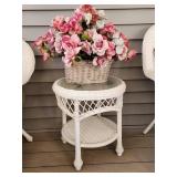 Resin  Wicker Side Table