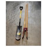 Spade and Post hole Auger