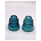 Vintage Blue Glass Insulator