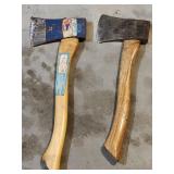 2 Wooden Hatchets