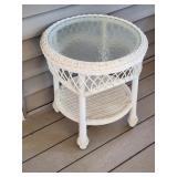 Resin Wicker Side Table