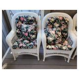 2 Resin Wicker Patio Chairs