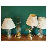 lot of 4 Lamps Including A arm Lamp