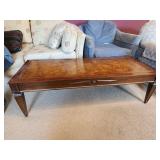 Vintage Leather Top Coffee Table