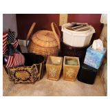 Large Lot Planters and Basket