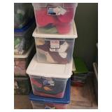 4 Large Totes Of Clothes