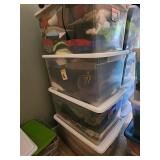 4 Large Totes of Clothes