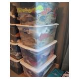 4 Large Totes Of Clothes
