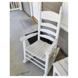 Large Ladderback Wooden Rocking Chair
