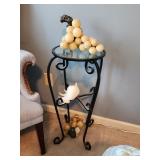 Iron Table and Grape Clusters