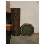 Mayan Calendar Green Malachite  Aggregate Wood