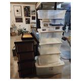 Huge Lot of Totes and Boxes
