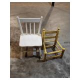 Vintage Wooden Kids Chairs