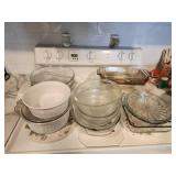 Lareg Lot Of glass Baking Dishes