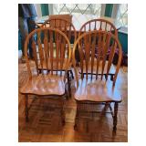 Set of 4 Oak Kitchen Chairs