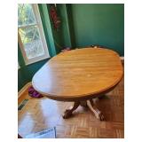 Oak Pedestal Table