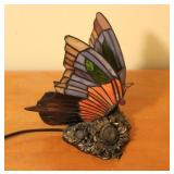 Stained Glass Brass Base Lamp