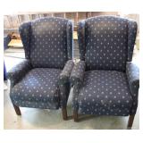2 Blue Arm Chairs