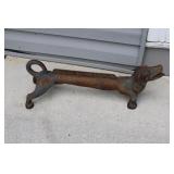 Antique Solid Cast Iron Dachshund Boot Scraper