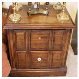 Vintage Wooden 2 Drawer End Table