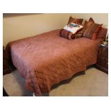 Full Size Brass Bed Framed Bed