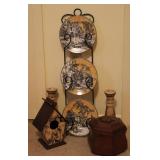 Yellow/ Wooden Home Decor