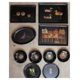Collection of Couroc Serving Trays