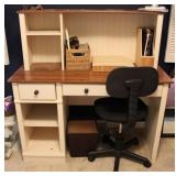 White Painted Home Office Desk w/ Chair