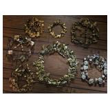 Vintage Dresden Brass Wreaths
